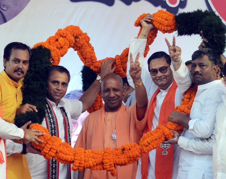 UP CM Yogi Adityanath campaigns in Kolkata