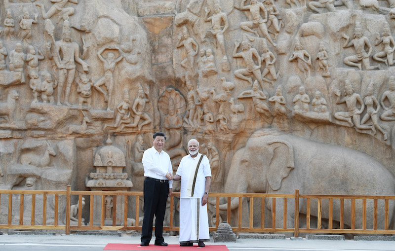 Modi, Jinping talk and pose for camera at Mamallapuram UNESCO World Heritage Site