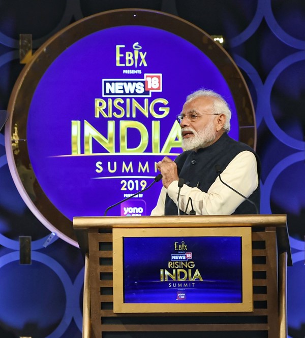 PM Modi addresses News18 Rising India Summit
