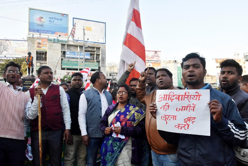 Members of Christian Community protest in Ranchi