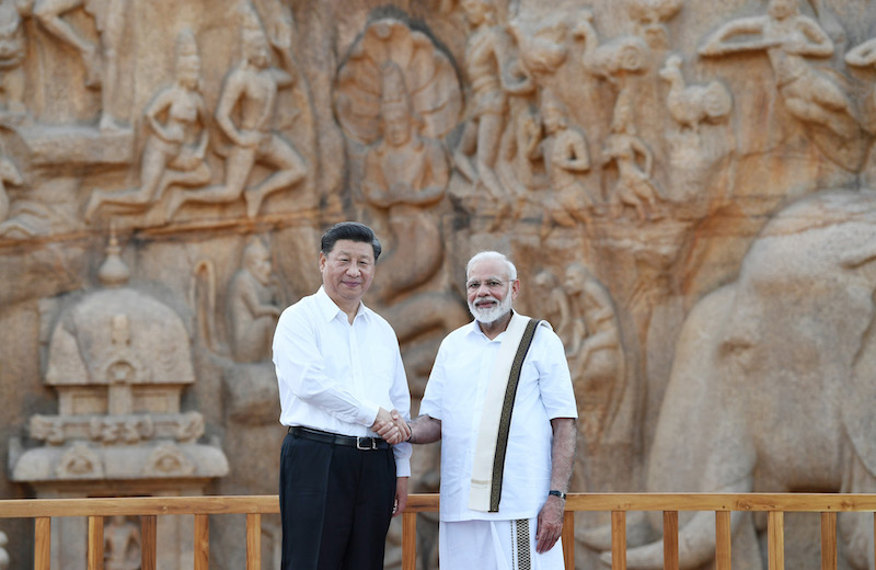 Modi, Jinping talk and pose for camera at Mamallapuram UNESCO World Heritage Site