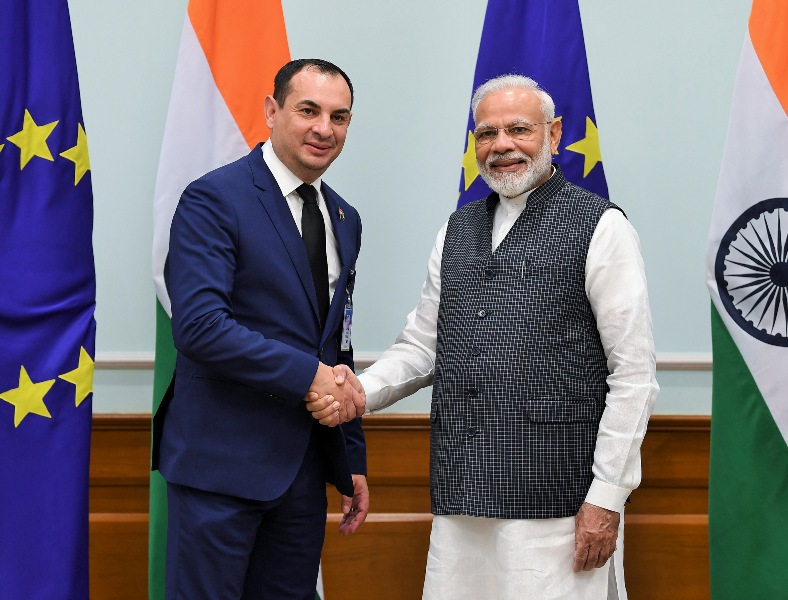 European Union delegation members meet PM Narendra Modi 