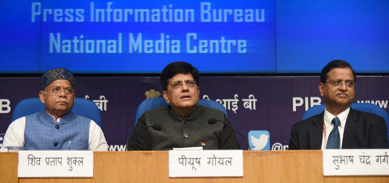 Union Minister Piyush Goyal addresses post-budget press conference in New Delhi