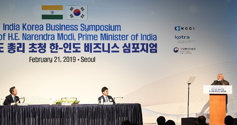 Prime Minister Narendra Modi in South Korea