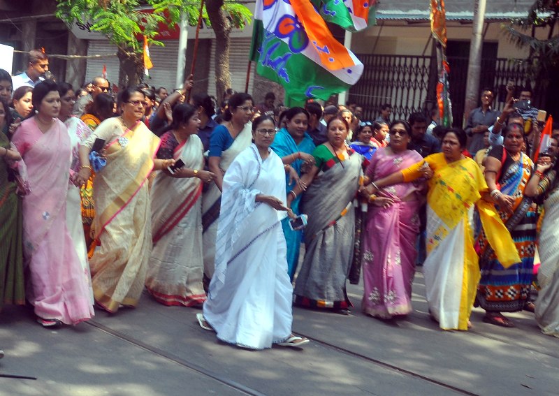  Mamata Banerjee holds rally on International Women's Day in Kolkata