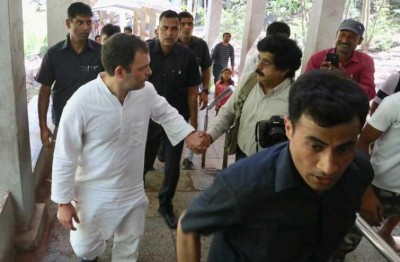 Andhra Pradesh: Rahul Gandhi embarks on 4-hour walk to offer prayers at Tirupati