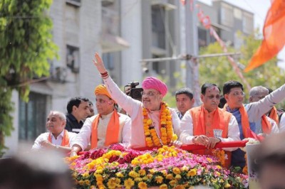 Amit Shah files nomination in Gandhinagar amid show of strength by NDA