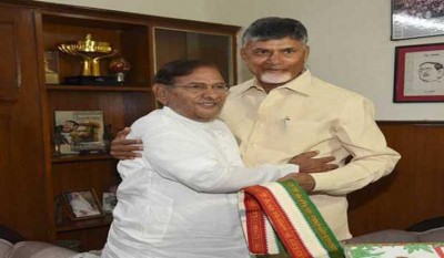 Lok Sabha Polls: Chandrababu Naidu meets Sharad Pawar and Sharad Yadav