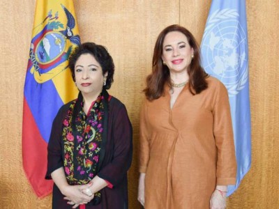 Pakistan UN envoy meets UNGA President to discuss Kashmir issue