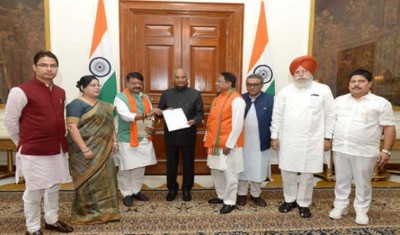 BJP delegation meets President Ram Nath Kovind over violence in West Bengal