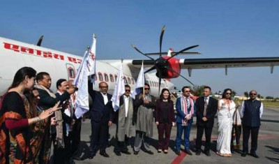 Manipur CM N Biren Singh launches Imphal-Dimapur flight