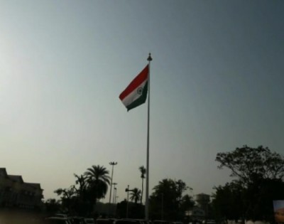 Guwahati railway station gets 100-feet high tricolour