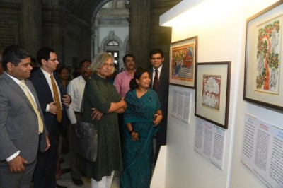 Gandhi as seen through the lens of traditional Indian artists