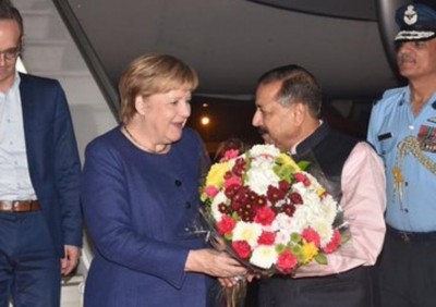Angela Merkel arrives in India to attend Fifth Biennial IGC, meeting with PM Modi today