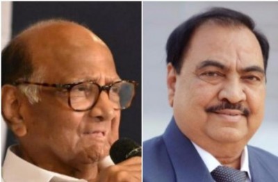 Amid turmoil in Maharashtra BJP, senior leader Eknath Khadse meets Pawar