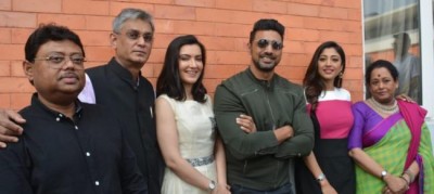 Dev unveils team of his upcoming Sanjhbati movie 