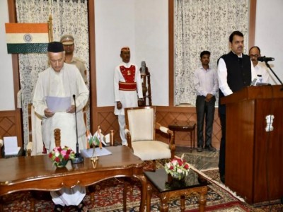 Maha political impasse ends with surprise; Fadnavis CM, NCP's Ajit Pawar his deputy 