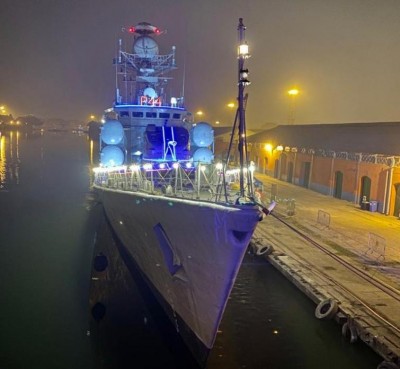 Indian Naval ships Kirpan, Airavat reach Kidderpore docks   