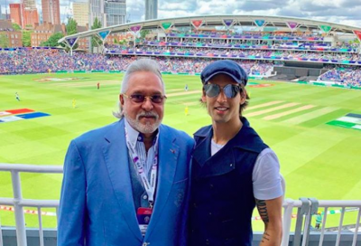 Vijay Mallya at The Oval to watch India-Australia World Cup clash