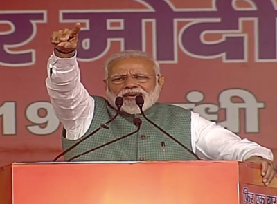 After rally in Patna, Narendra Modi leaves for Amethi