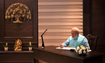 PM Narendra Modi interacts with the recipients of National Teacher Awardsâ€™ 2018