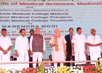 With AIIMS at Madurai, Brand AIIMS now taken to all corners of the country: PM Narendra Modi