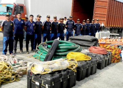 Indian Navy deploys diving team for search and recovery of vehicle at Sevok