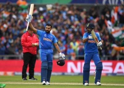 Rohit Sharma departs after stormy knock of 140 runs in high-voltage World Cup clash against Pakistan