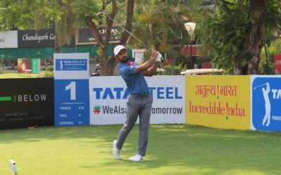 Trishul Chinnappa equals course record of 65 to take round one honours at TATA Steel PGTI Players Championship