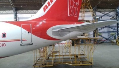 Air India pays tribute to Mahatma Gandhi by painting a portrait on its aircraft