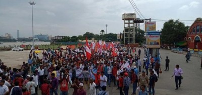 Sigur To Nabanna Rally:  Left activists clash with police in Howrah