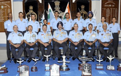 CAS BS Dhanoa reviews combined Graduation Parade at the Air Force Academy