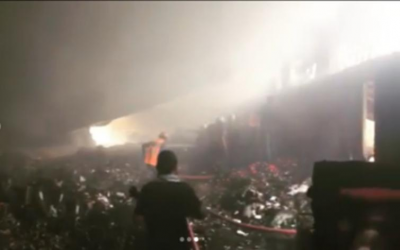 West Bengal: Fire breaks out in godown adjacent to Howrah Bridge, no casualty