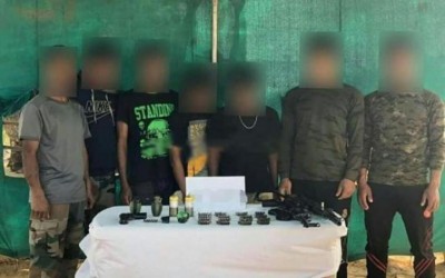 Manipur : Security forces apprehend 7 militants, recover huge cache of arms-ammunition