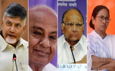 Braving exit poll results that indicate a Modi return, anti-BJP forces continue hectic parleys 