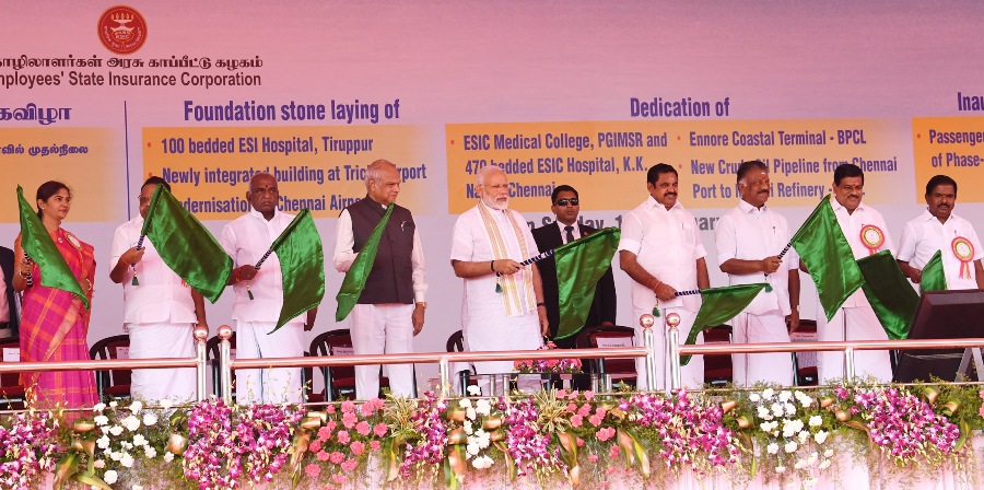 The Prime Minister Narendra Modi in Tamil Nadu 