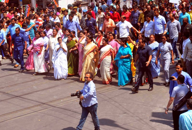  Mamata Banerjee holds rally on International Women's Day in Kolkata