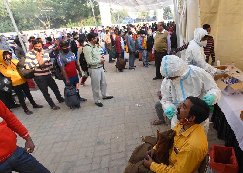 Covid-19 test in New Delhi