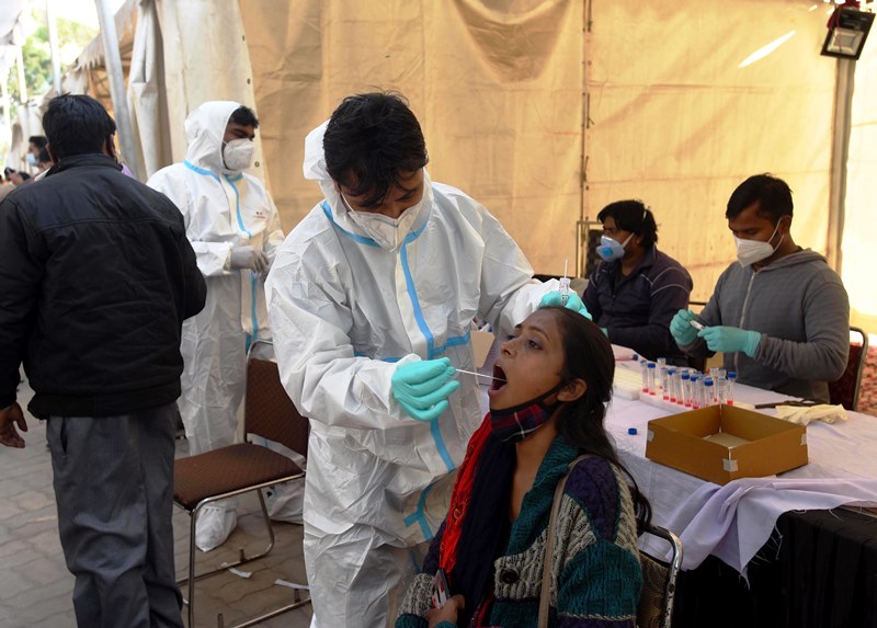 Covid-19 test in New Delhi