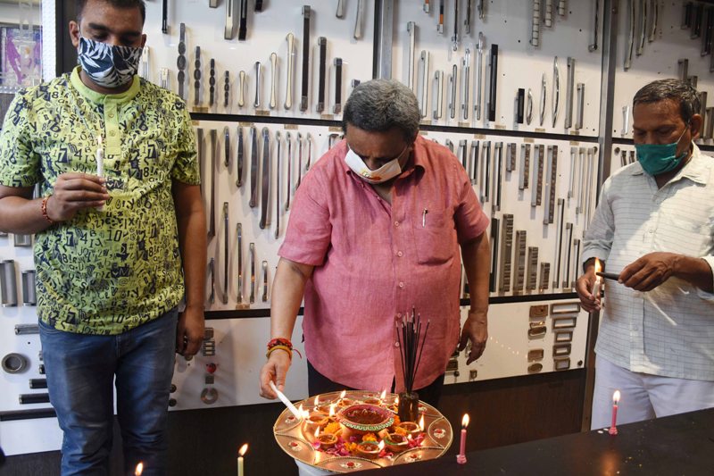 Celebration of foundation stone laying ceremony of Ram Mandir