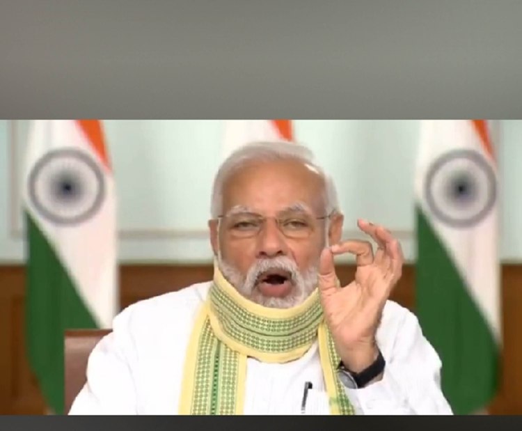 PM Modi interacts with Sarpanchs