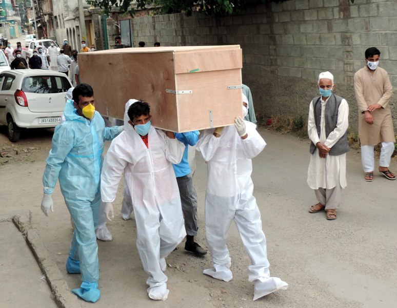 Burial of deceased Covid-19 patient