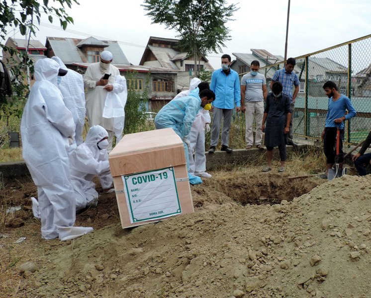 Burial of deceased Covid-19 patient