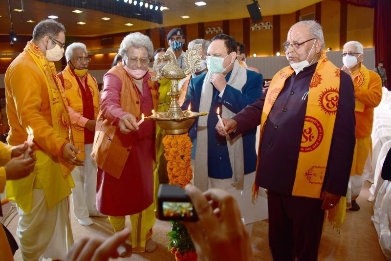 Gayatri Pariwar chief, BJP President Nadda in Haridwar