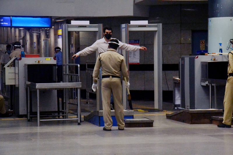 Metro services resume in New Delhi