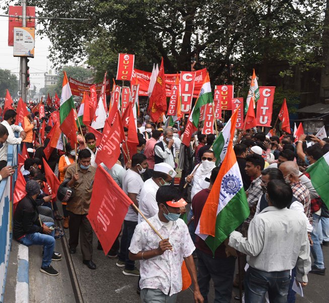 Bharat Bandh called by central trade unions against Centre’s policies