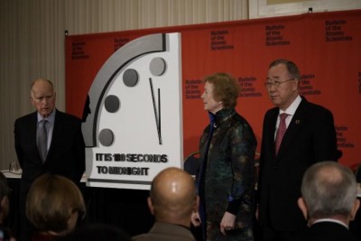 Doomsday Clock: It is now 100 seconds to midnight 
