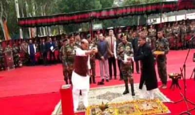 Rajnath Singh lays foundation stone for new 'Thal Sena Bhawan'