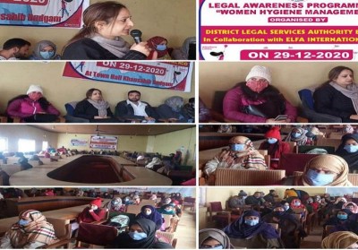 Jammu and Kashmir: DLSA Budgam organises awareness programme on women hygiene