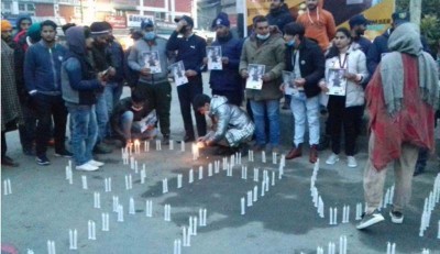 Jammu and Kashmir: Srinagar City Traffic Police organizes candle-light vigil
